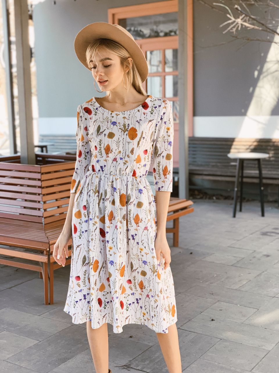 Delicate spring midi dress in the online store of Ukraine - kakadu dress